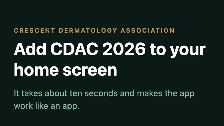 The installation screen for CDA’s conference app